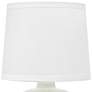 Simple Designs 12" High Faux Wood Off-White Ceramic Accent Table Lamp