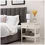 6_Simple Designs 13.78" Chic Glow Marble Inspo Conc Tb Lp, Fbc Shade, Off Wht more views
