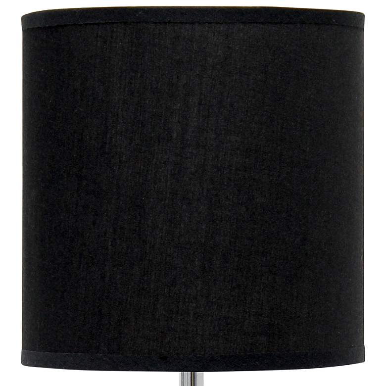 Image 3 Simple Designs 13 1/2 inch High Black Gold Accent Table Lamp more views