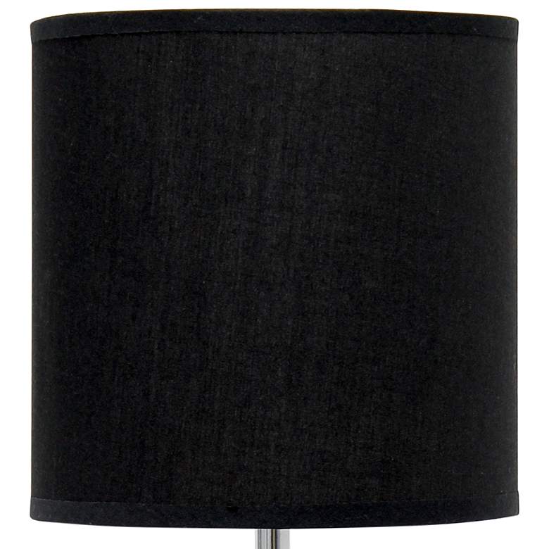 Image 3 Simple Designs 13 1/2" High Black Gold Accent Table Lamp more views