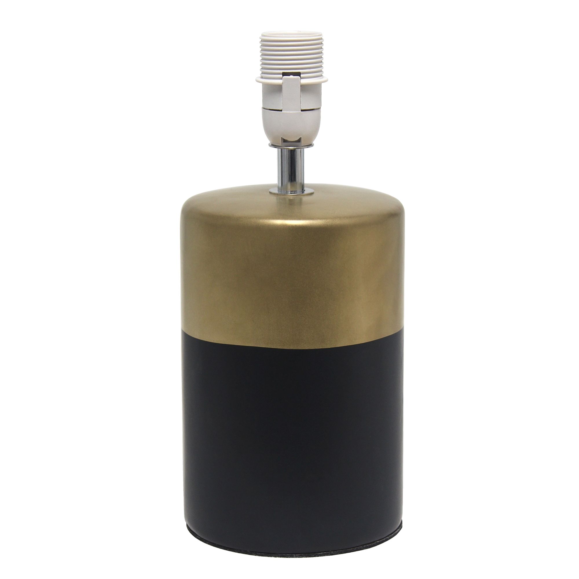 Simple Designs 13 1/2" High Black Gold Accent Table Lamp