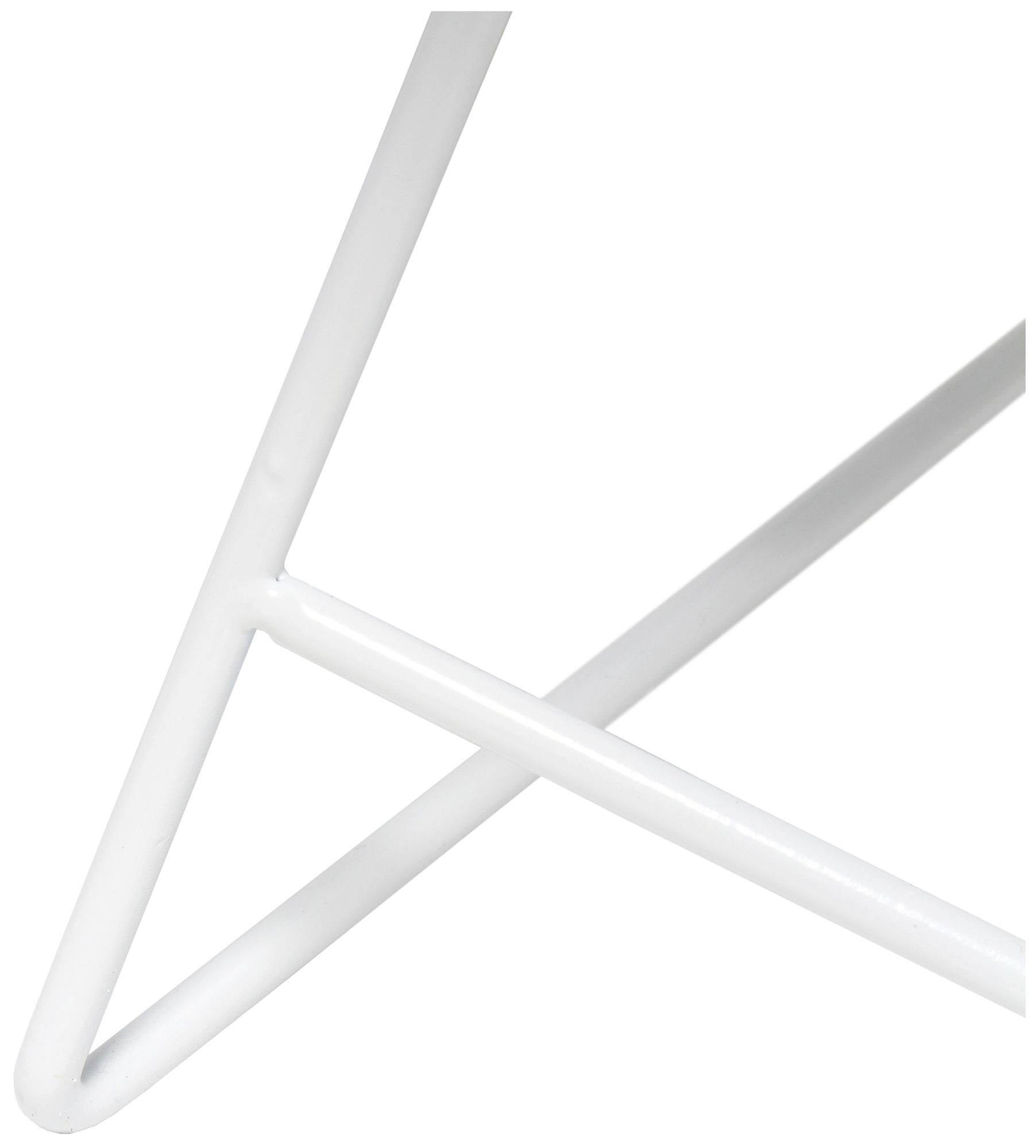 Simple Designs 13 1/2" High White Metal Accent Table Lamp