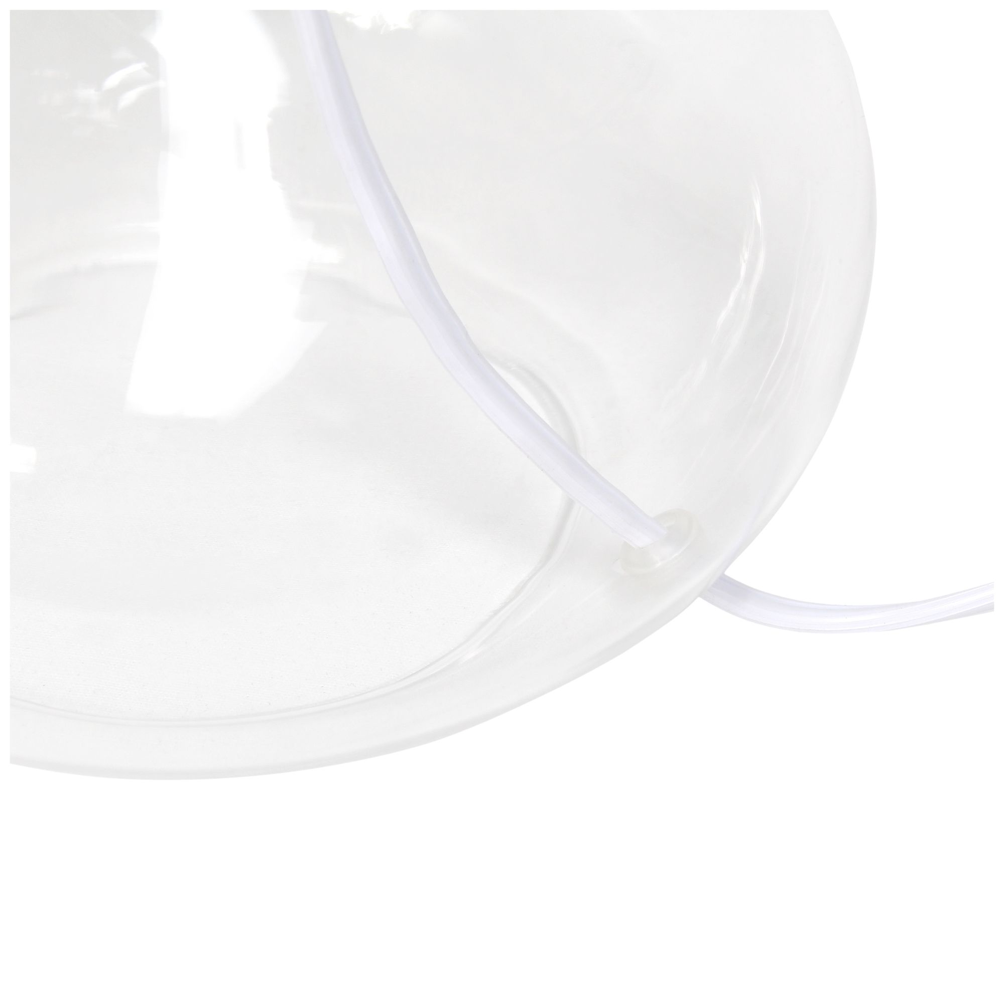 Simple Designs 13 1/2"H Clear Glass Gray Accent Table Lamp