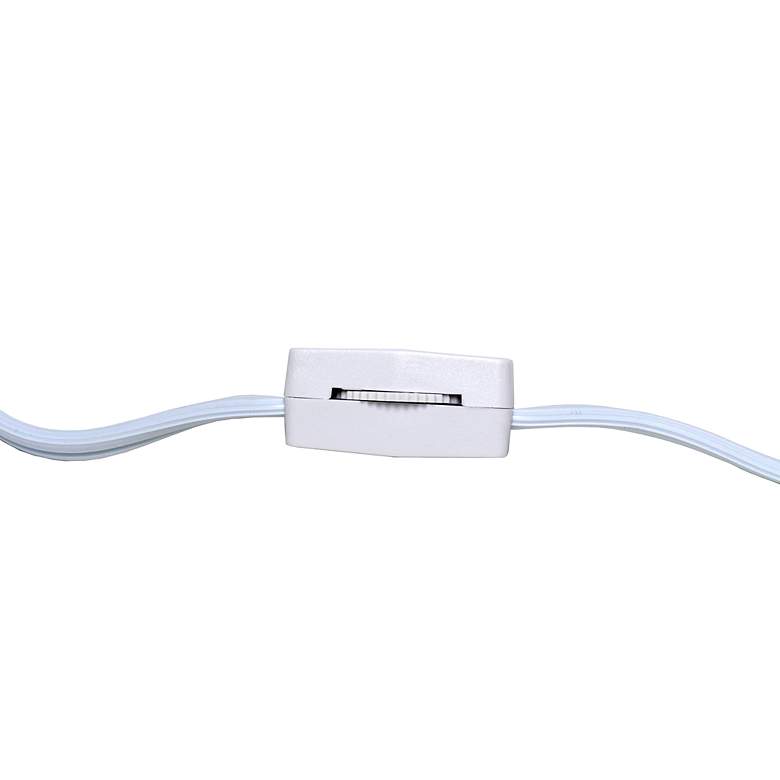 Image 6 Simple Designs 13 1/2"H Off-White Silver Accent Table Lamp more views