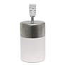 Simple Designs 13 1/2"H Off-White Silver Accent Table Lamp