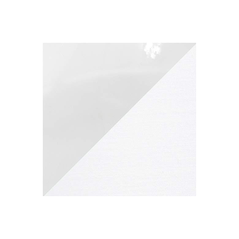 Image 6 Simple Designs 13" High Clear Glass White Accent Table Lamp more views
