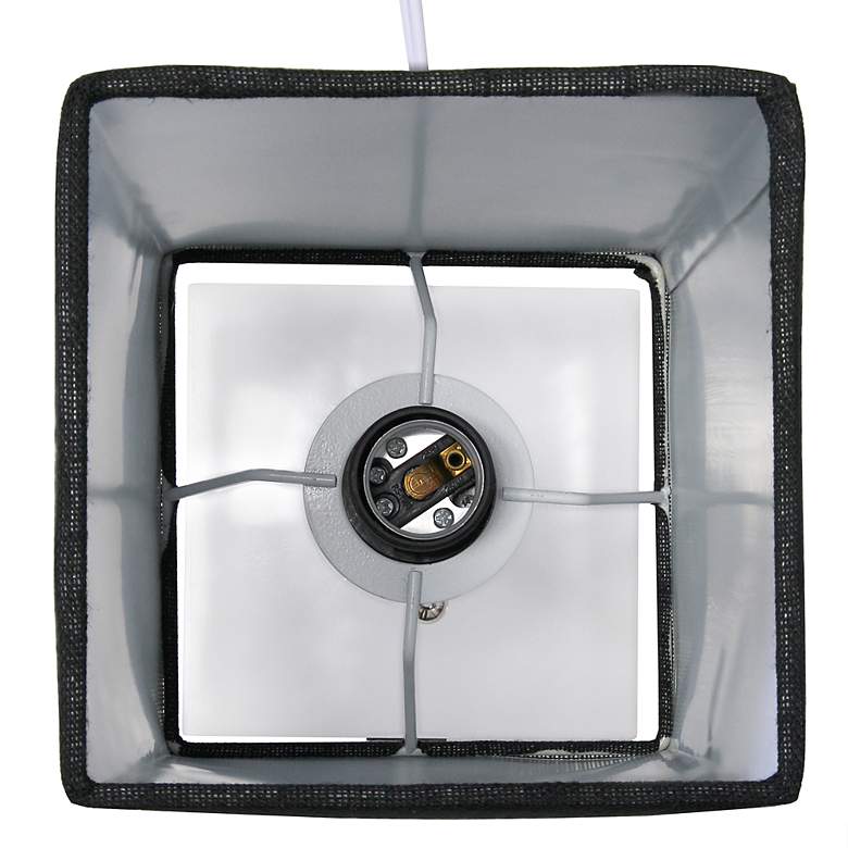 Image 6 Simple Designs 14 1/4"H Stick White and Black USB Lamps Set of 2 more views