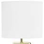 3_Simple Designs 14" High White and Gold Touch Accent Table Lamp more views