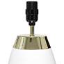 5_Simple Designs 14" High White and Gold Touch Accent Table Lamp more views