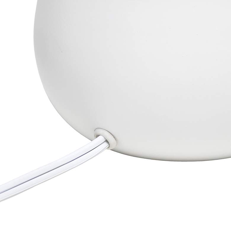 Image 6 Simple Designs 14" High White and Gold Touch Accent Table Lamp more views