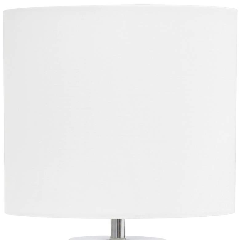 Image 3 Simple Designs 14"H Chrome and Gray Touch Accent Table Lamp more views