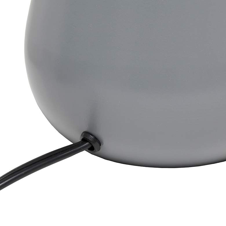 Image 6 Simple Designs 14"H Chrome and Gray Touch Accent Table Lamp more views