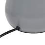 Simple Designs 14"H Chrome and Gray Touch Accent Table Lamp