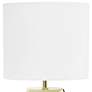 Simple Designs 14"H White and Gold Touch Accent Table Lamp