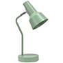 2_Simple Designs 15.2" Metal Cone Shade Desk Lamp, Adj Shade, Sage Green
