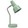 Simple Designs 15.2" Metal Cone Shade Desk Lamp, Adj Shade, Sage Green