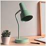 1_Simple Designs 15.2" Metal Cone Shade Desk Lamp, Adj Shade, Sage Green