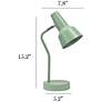 5_Simple Designs 15.2" Metal Cone Shade Desk Lamp, Adj Shade, Sage Green more views