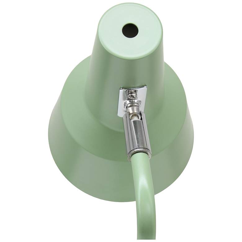 Image 7 Simple Designs 15.2" Metal Cone Shade Desk Lamp, Adj Shade, Sage Green more views