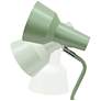 Simple Designs 15.2" Metal Cone Shade Desk Lamp, Adj Shade, Sage Green