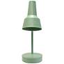 Simple Designs 15.2" Metal Cone Shade Desk Lamp, Adj Shade, Sage Green