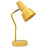 2_Simple Designs 15.2" Metal Cone Shade Desk Lamp, Adjustable Shade, Yellow