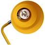 Simple Designs 15.2" Metal Cone Shade Desk Lamp, Adjustable Shade, Yellow