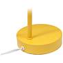 Simple Designs 15.2" Metal Cone Shade Desk Lamp, Adjustable Shade, Yellow