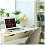 6_Simple Designs 15.2" Sleek Desk Lp, Adj Shade, Dual USB Ports, Yellow more views