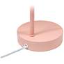 Simple Designs 15.2" Sleek Metal Cone Shade Desk LP, Adj Shade, Blush Pink