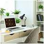 6_Simple Designs 15.2" Sleek Metal Desk Lp, Adj Shade, Dual USB Ports, Black more views