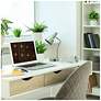 6_Simple Designs 15.2" Sleek Mtl Desk Lp, Adj Shade, Dual USB Ports, Sage GRN more views