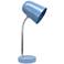 Simple Designs 15.28" Minimalist Metal Desk Task Lamp, Blue