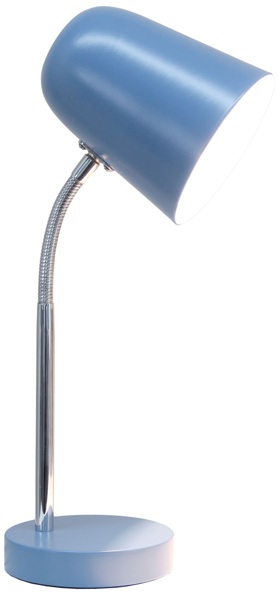 Image 4 Simple Designs 15.28" Minimalist Metal Desk Task Lamp, Blue more views