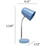 5_Simple Designs 15.28" Minimalist Metal Desk Task Lamp, Blue more views