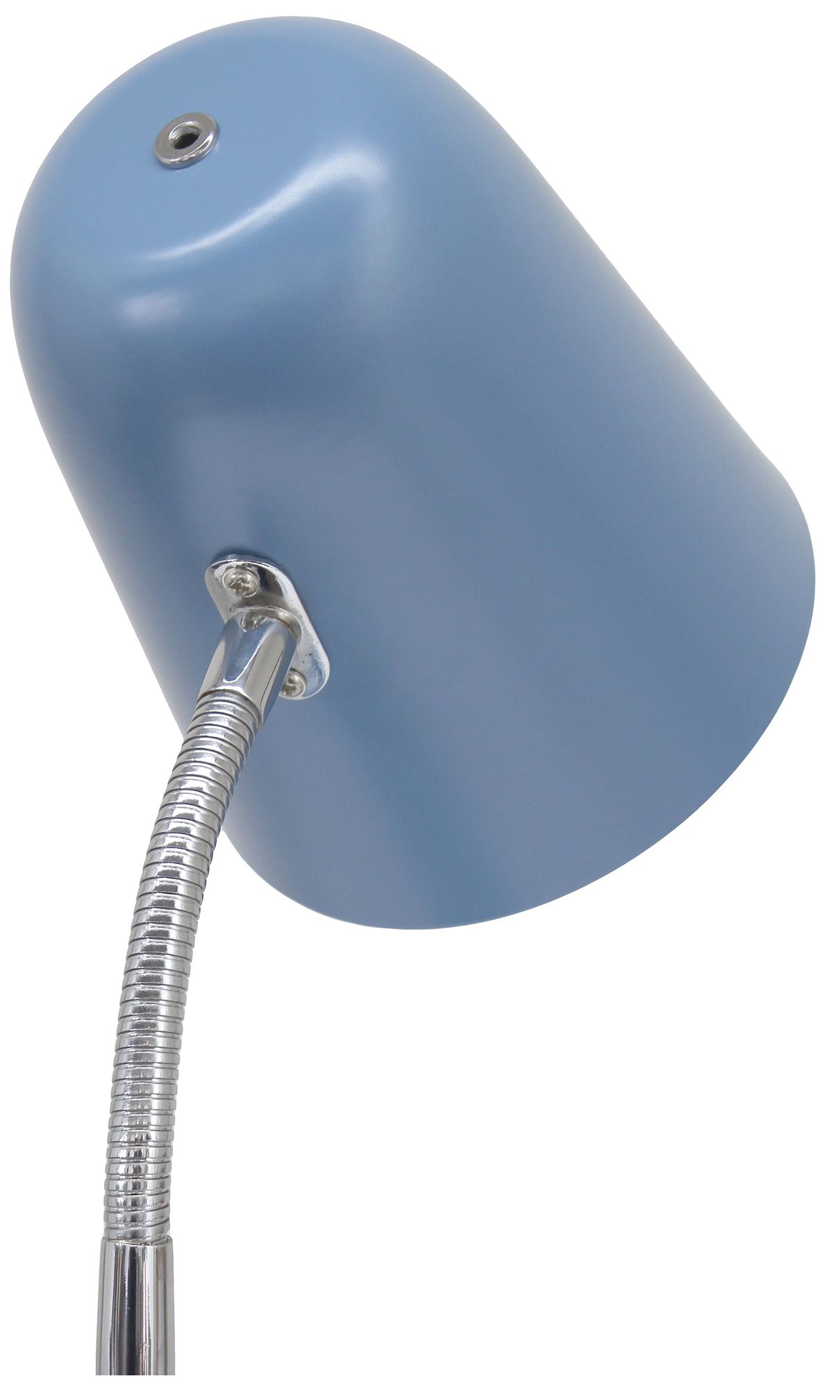 Simple Designs 15.28" Minimalist Metal Desk Task Lamp, Blue