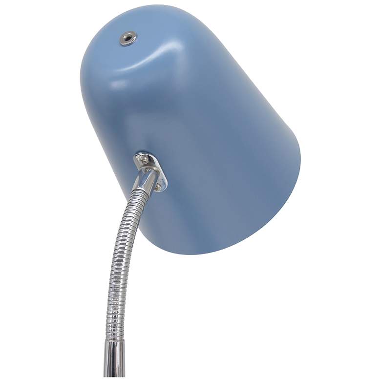 Image 7 Simple Designs 15.28" Minimalist Metal Desk Task Lamp, Blue more views