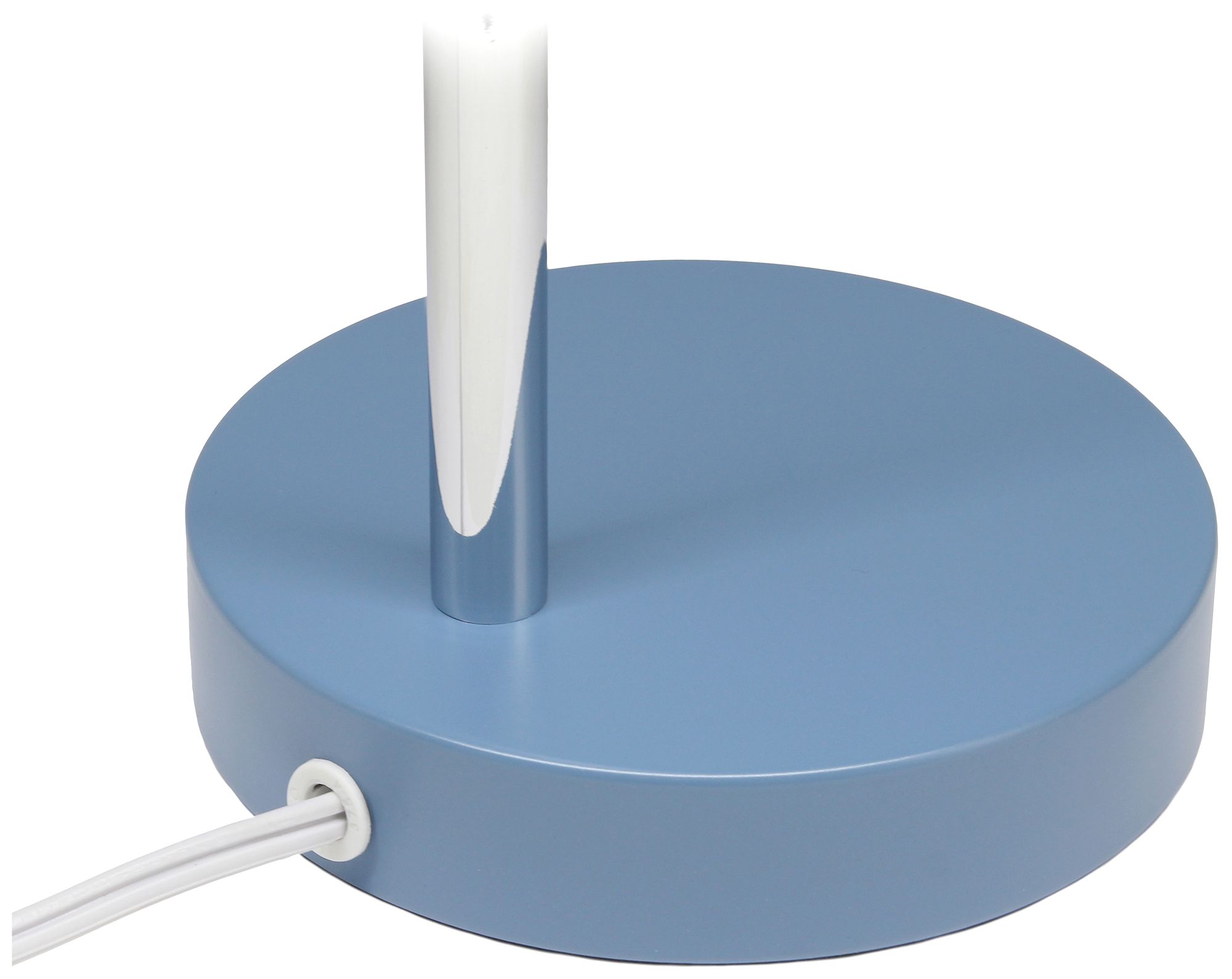 Simple Designs 15.28" Minimalist Metal Desk Task Lamp, Blue