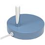 Simple Designs 15.28" Minimalist Metal Desk Task Lamp, Blue