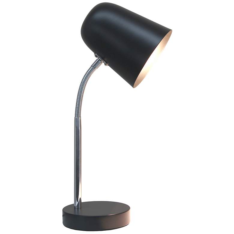 Image 4 Simple Designs 15.28" Sleek Essentials Metal Desk Task Lamp, Black more views