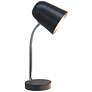 4_Simple Designs 15.28" Sleek Essentials Metal Desk Task Lamp, Black more views