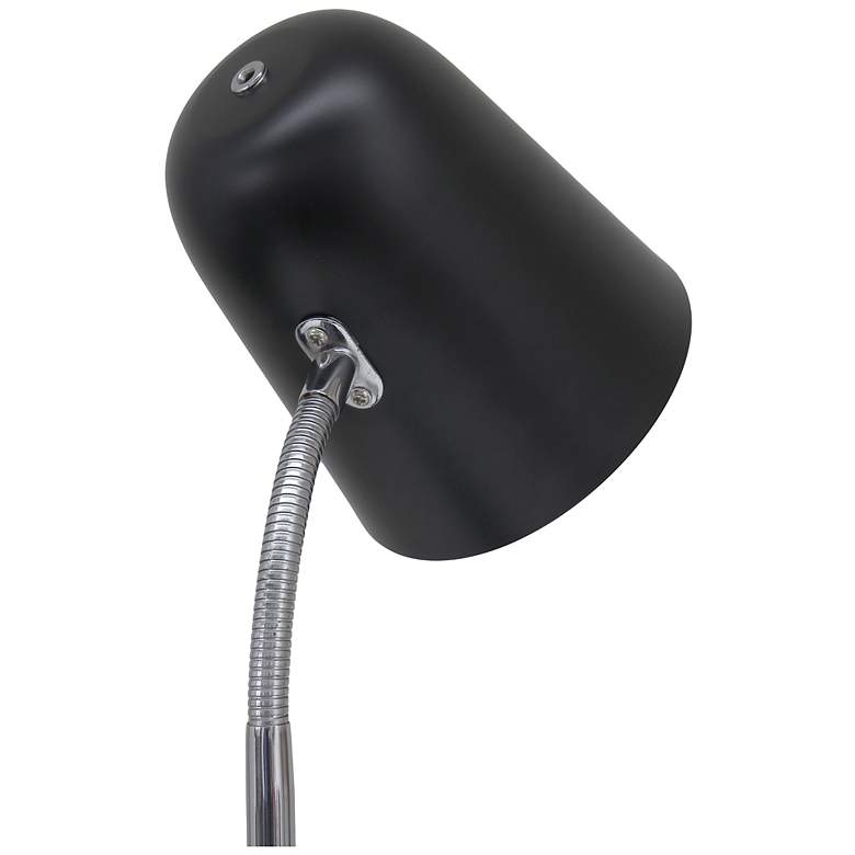 Image 7 Simple Designs 15.28" Sleek Essentials Metal Desk Task Lamp, Black more views