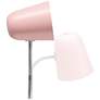Simple Designs 15.28" Sleek Essentials Minimalist Metal Desk Task Lp, Pink