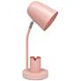 2_Simple Designs 15.75" Metal Desk LP, Adj Gooseneck, Compartment, Blush Pink