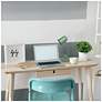 6_Simple Designs 15.75" Metal Desk LP, Adj Gooseneck, Compartment, Sage Green more views