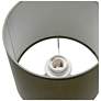 7_Simple Designs 15.94" Glow & Flow Ceramic Tb Lamp, Mono Fabric Shade, Olive more views
