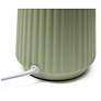 Simple Designs 15.94" Glow & Flow Ceramic Tb Lamp, Mono Fabric Shade, Olive