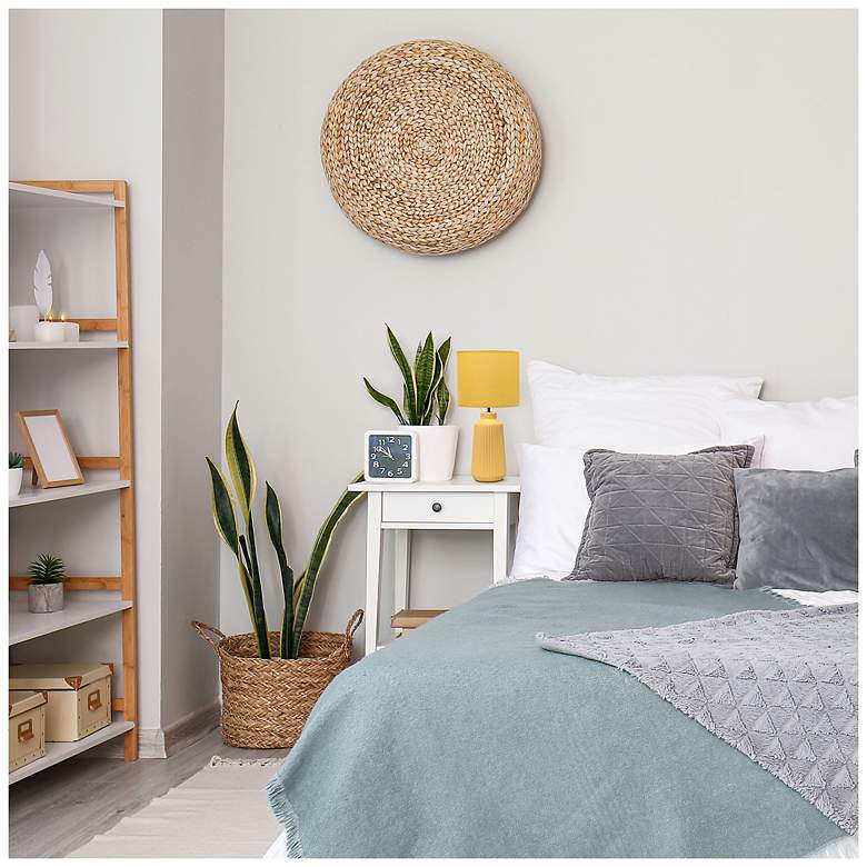 Image 6 Simple Designs 15.94" Glow & Flow Ceramic Tb Lp, Monochrome Fbc Shd, Yellow more views