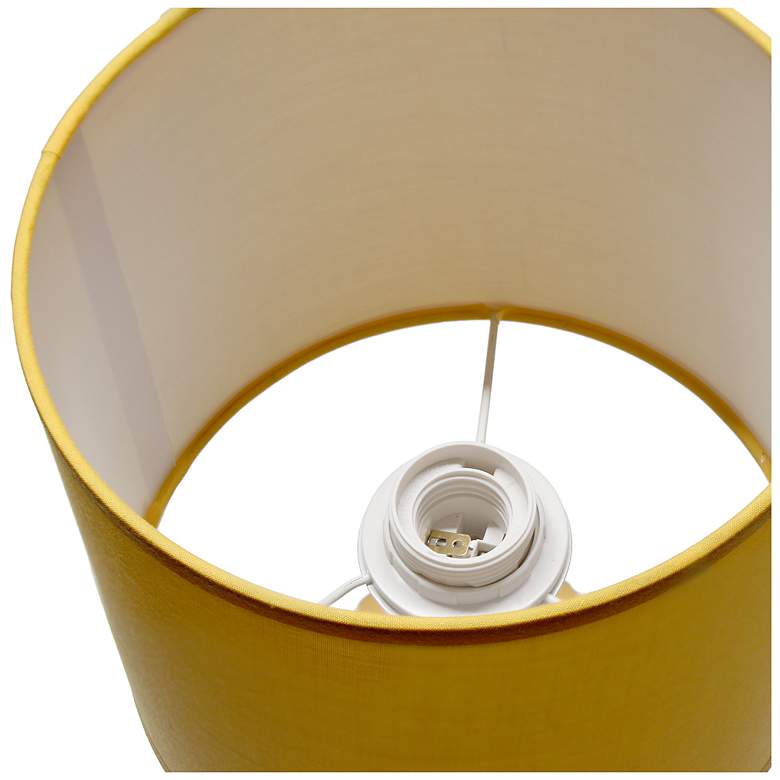 Image 7 Simple Designs 15.94" Glow & Flow Ceramic Tb Lp, Monochrome Fbc Shd, Yellow more views