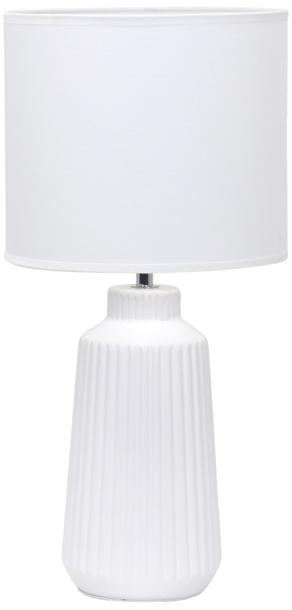 Image 3 Simple Designs 15.94" Glow & Flow Crmc Tb Lp, Mono Fabric Shade, Off Wht more views